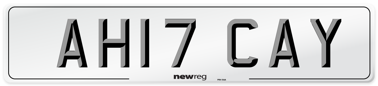 AH17 CAY Number Plate from New Reg
